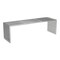 Tania Bench Silver Steel Frame Modern Minimalist Furniture Entryway